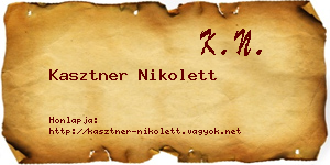 Kasztner Nikolett névjegykártya
