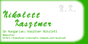 nikolett kasztner business card